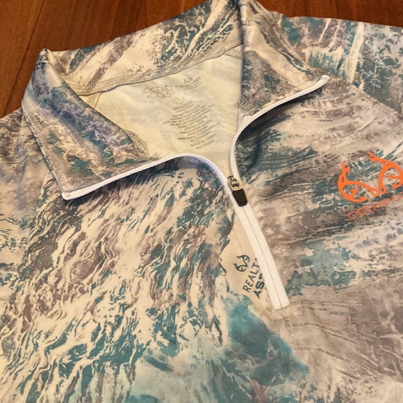 Ocean Coast EUC Realtree Aspect Women’s Fishing Teal Performance 1/4 Zip… - Picture 14 of 15